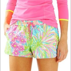 Lilly Pulitzer Run Around Shorts in Lovers Coral